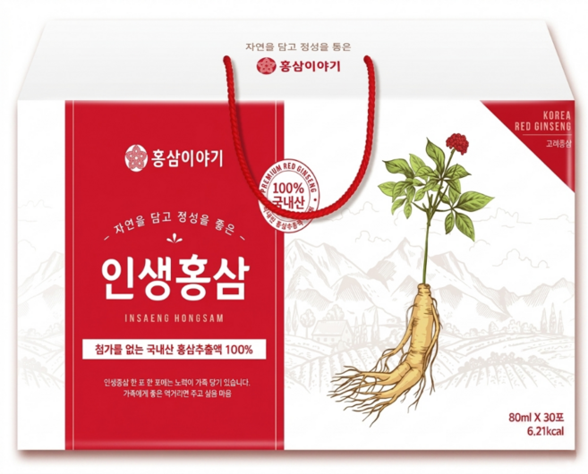 인생홍삼 프리미엄 홍삼액 80ml 30포