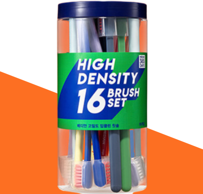 메디안 365 days 고밀도 초극세모 딥클린 칫솔 16입(+헤드캡) x 3세트 빈틈없이 세정