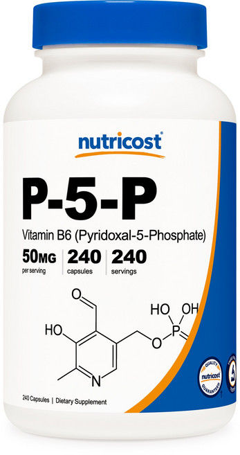 뉴트리코스트 P-5-P 비타민 B6 50mg 캡슐, 240정, 1개