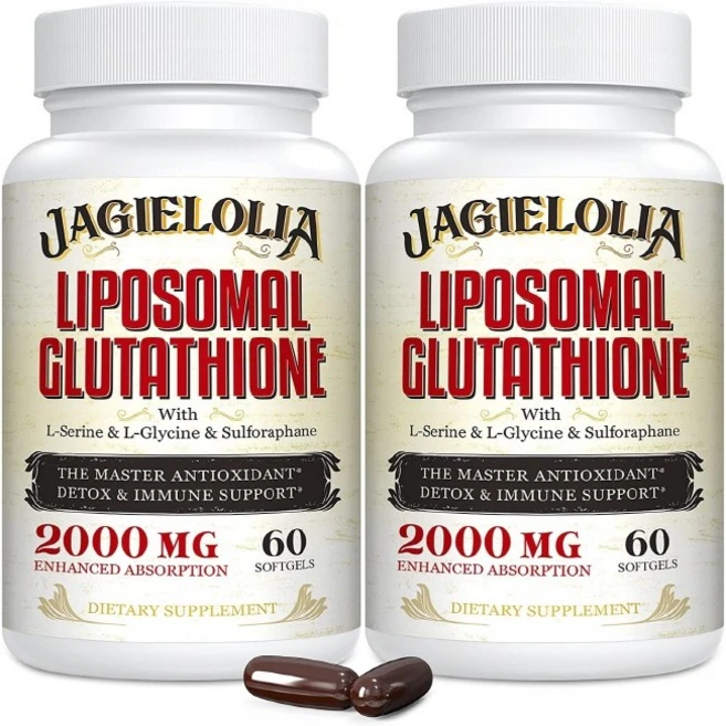 (당일) Jagielolia 리포솜 리포조말 글루타치온 2000mg 60정 2병, 2개 - 쿠팡