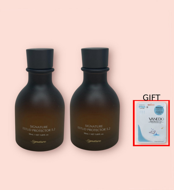 디마르3 모공 앰플 시그니처 에스투드 프로텍터 5.2 + 랜덤마스크팩 1매, 2개, 50ml
