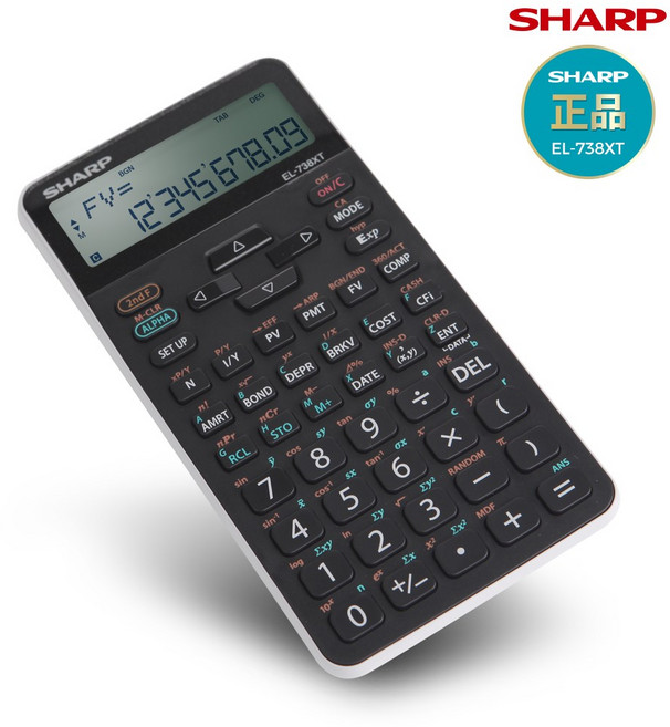 정품 샤프 재무용 계산기 EL-738XT, 단품, 1개