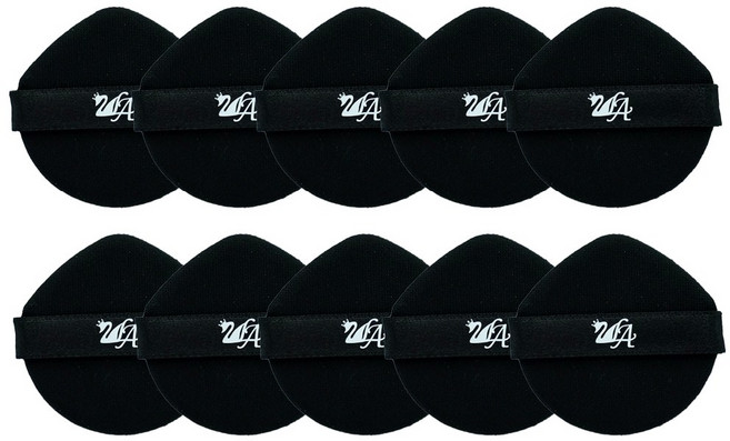 [면세점 브랜드] 투라 쿠션 퍼프 4중밀착 항균퍼프, 10개, 블랙