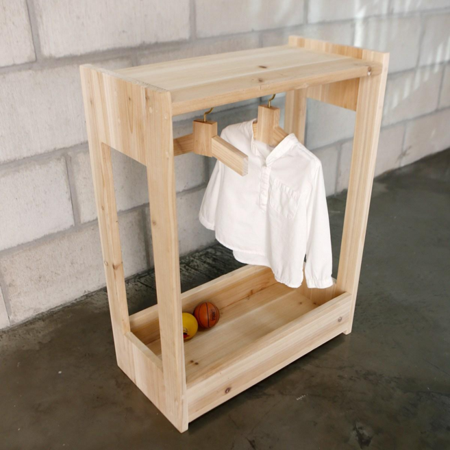 CMFactory 원목 강아지 옷걸이 옷장, 1개