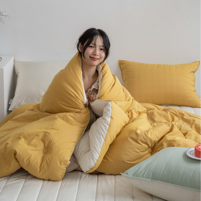 도르리 파스텔 순면 옥수수솜 80수 마이크로코튼 차렵이불