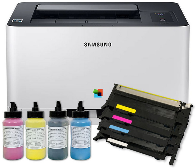 삼성 SL-C513W 무한 컬러 레이저프린터 리필가능 토너포함, SL-C513 무한 프린터