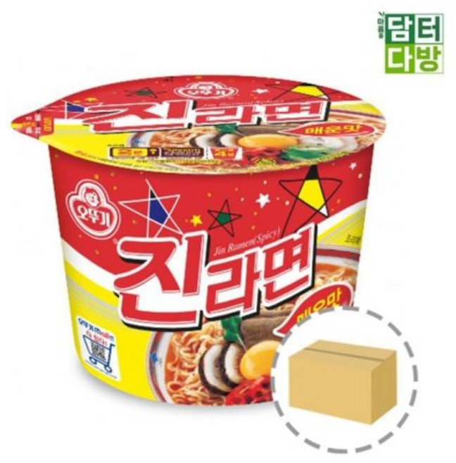 오뚜기 진라면 매운맛 큰컵 1BOX (12컵) 2291226