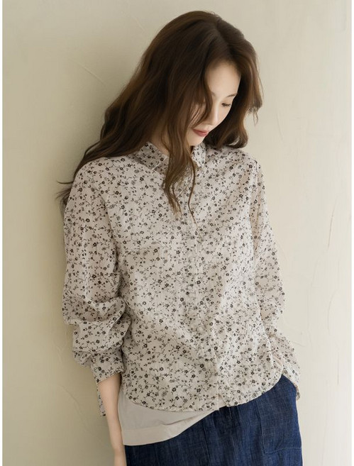 마담4060 엄마옷 여성 데일리 블라우스 내추럴블라썸 -FBL2604030-