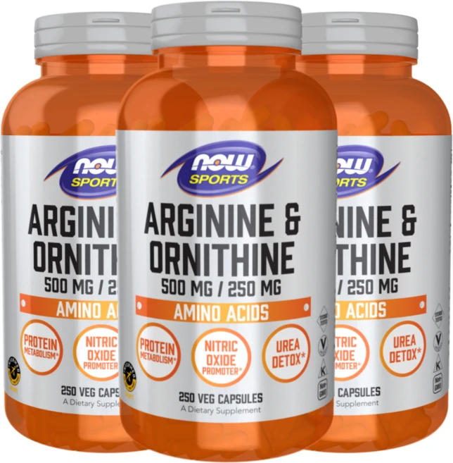 2+1 나우푸드 스포츠 아르기닌 오르니틴 250정 Arginine Ornithine, 3개 - 쿠팡