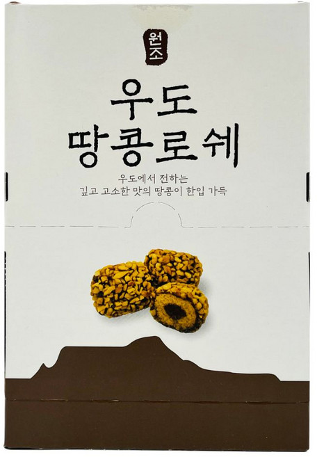 제주 우도땅콩 로쉐 27개입 기념품 특산품 여행선물 대용량간식, 1개, 189g