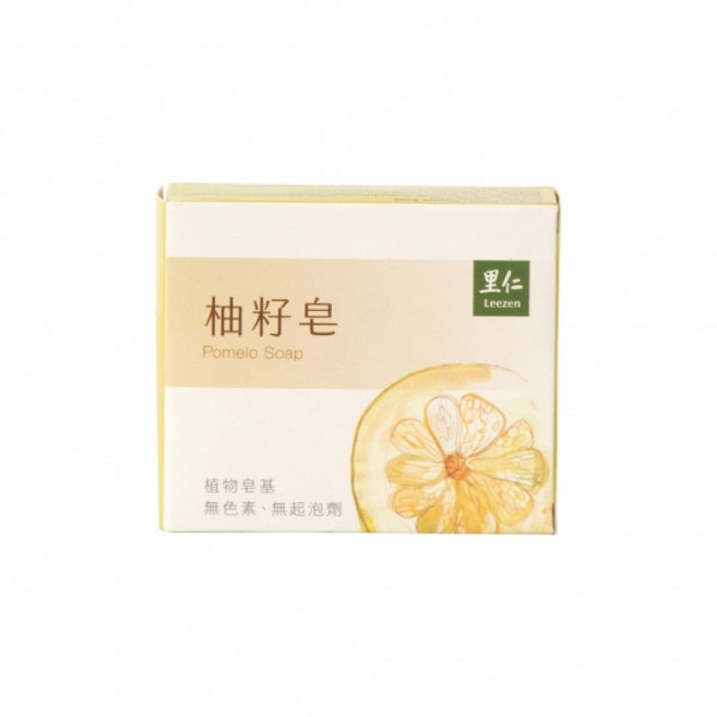里仁 素皂 100g/塊 植物皂基 無色素 無起泡劑, 1個, 柚籽皂100g