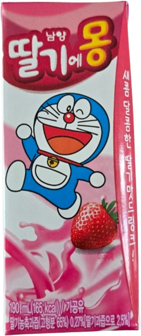 남양유업 딸기에몽, 190ml, 3개