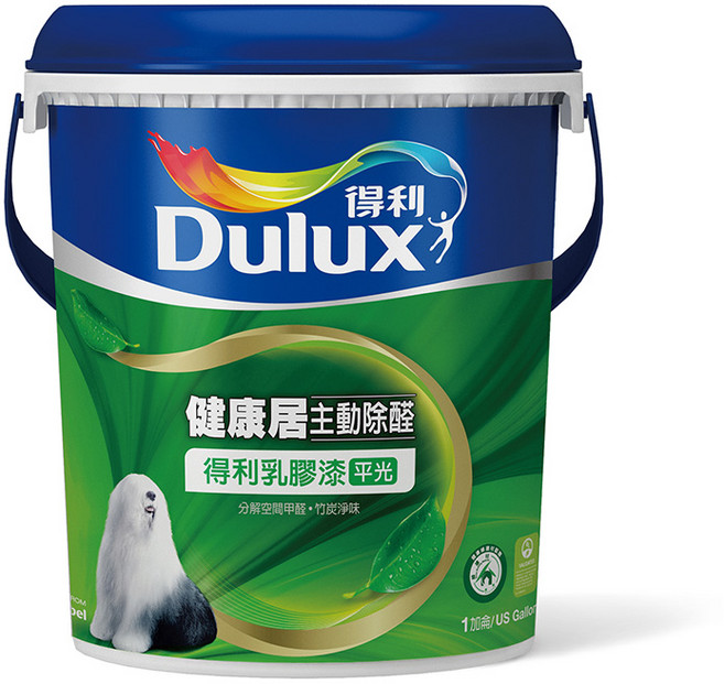 Dulux 得利 A991 竹炭健康居乳膠漆 平光 1加侖裝, 1罐, 百合白, 3.785L