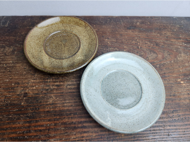 도자기 커피잔 잔 찻잔 받침, 2. 나뭇잎 진한색 받침, 1개