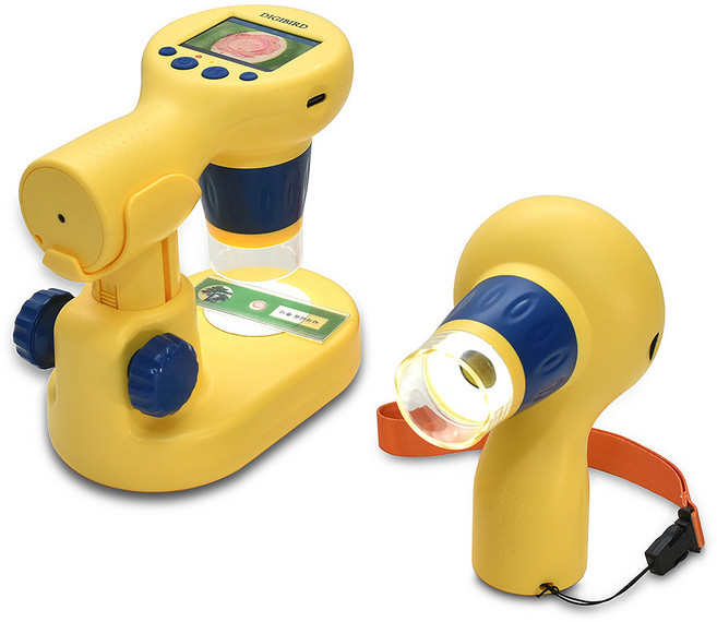 디지버드 휴대용 어린이 현미경 OPT-5000K LCD모니터 전용스탠드 32G메모리 관찰샘플10종 제공, 1개