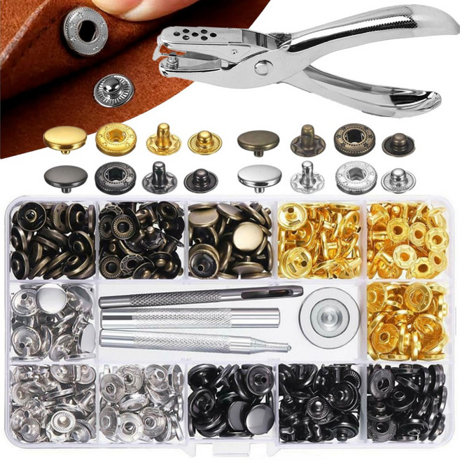 하이로나 스프링도트 똑딱단추펀치 똑딱이단추 스냅 부자재, 1개, 1개