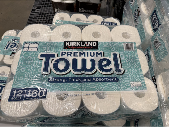 커클랜드 시그니춰 종이타올 2겹 160매 x 6롤 12롤 코스트코, 140매, 6개