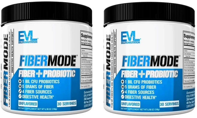 에볼루션 파이버 모드 프로바이오틱 파우더 미국 Evlution Nutrition FiberMode Fiber Probiotic 198g x 2팩, 2개 - 쿠팡