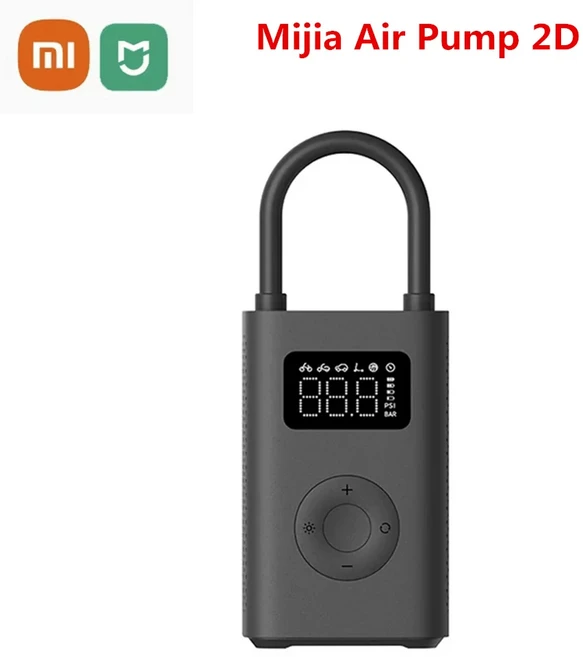 Xiaomi Mijia 공기 펌프 2/2D 휴대용 전기 공기 압축기 풍선 보물 2/2D 150psi 압력 오토바이 자동차 자전, 01 Air Pump 2D