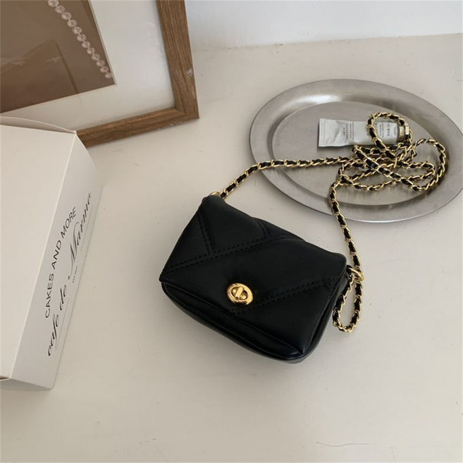 besteffie 데님 소형 체인 미니백 여성용 클래식 클로저 디자인 K85