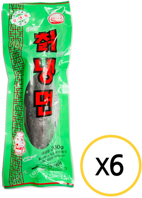 농민식품 칡냉면 200g, 6개