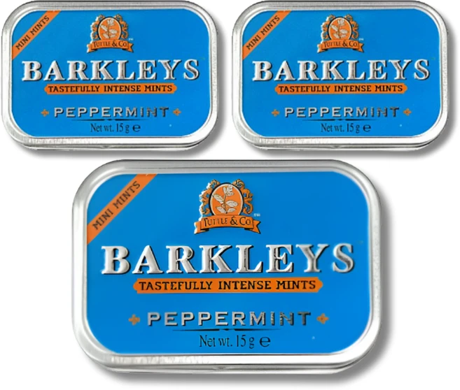 바클리즈 캔디 무설탕 미니 페퍼민트, 15g, 3개 - 쿠팡