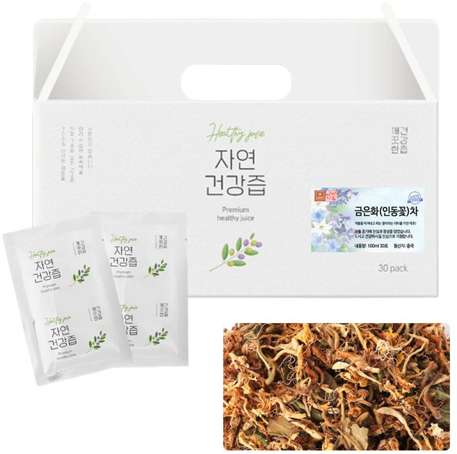 수입 금은화 인동꽃 즙 차 건강즙 진액 엑기스 액기스 100ml 30개입, 3L, 1개