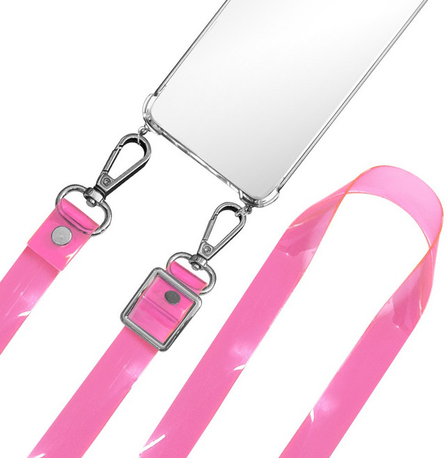 더조은셀러 비치 스트랩 케이스 방수 크로스 목걸이 네온 아이폰 호환