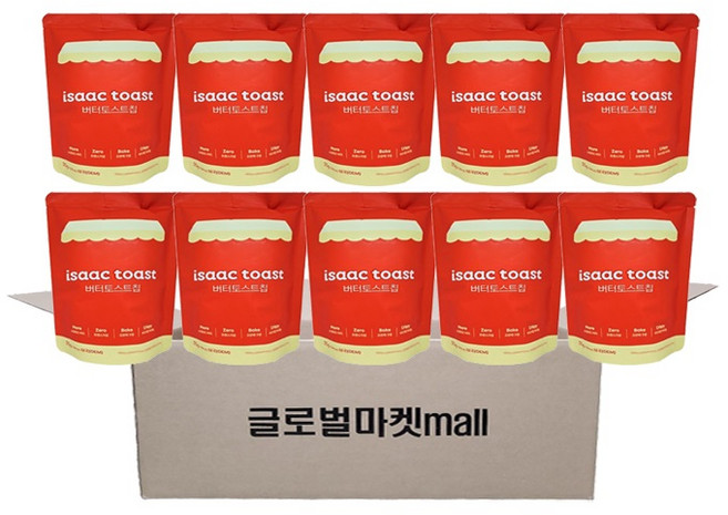 이삭토스트 버터토스트칩 스낵 35g, 10개
