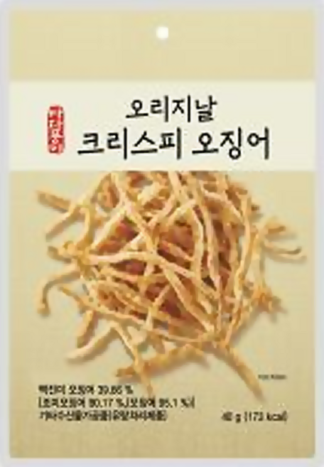 오리지날 크리스피오징어, 4개, 40g