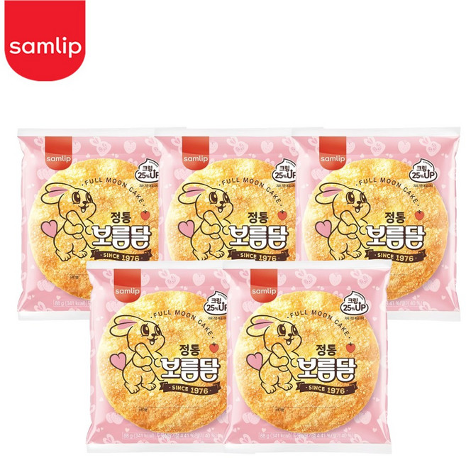 [JH삼립] 정통보름달 5봉, 단품, 5개