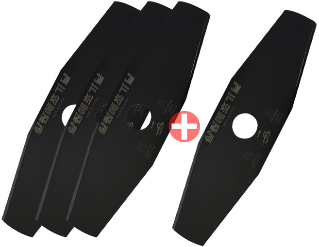 북성공업 국산 충전예초기용 이도날 3+1 예초기날 SK-5 255mm 1.8T, 4개