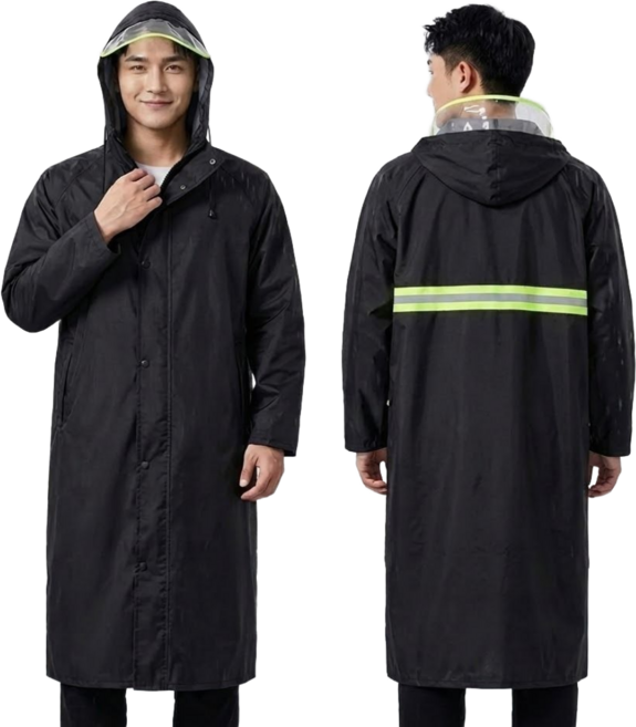 레인벙커 초강력 방수 남성 롱 우의 우비 레인코트