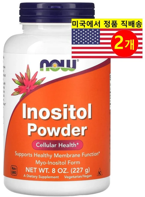 NOW 나우 여성용 이노시톨 파우더 730mg Inositol, 2개, 227g - 쿠팡