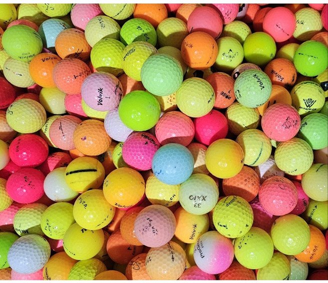 C급 컬러 로스트볼 연습장볼 막볼 연습볼, 500개, 1개입