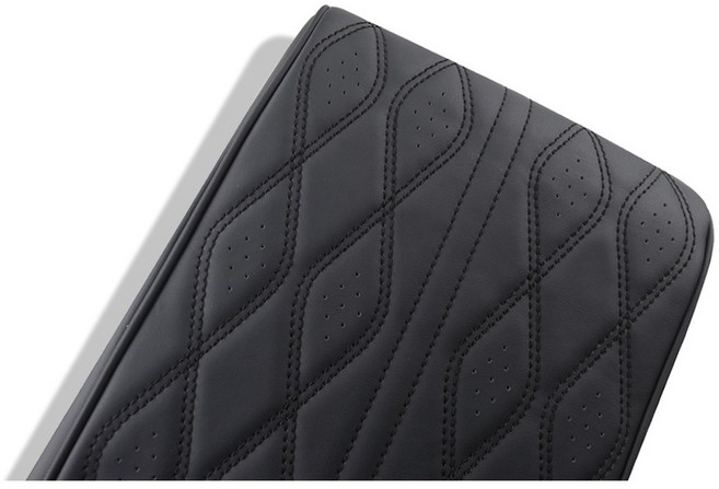 NewTrend 콘솔박스 가죽 팔걸이쿠션 SF20, 프리미엄형블랙, 1개