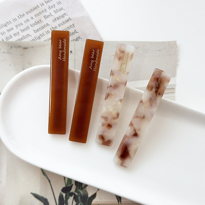 미다미 [4개세트] 에임 사각 플랫 셀룰로오스 포인트 집게핀