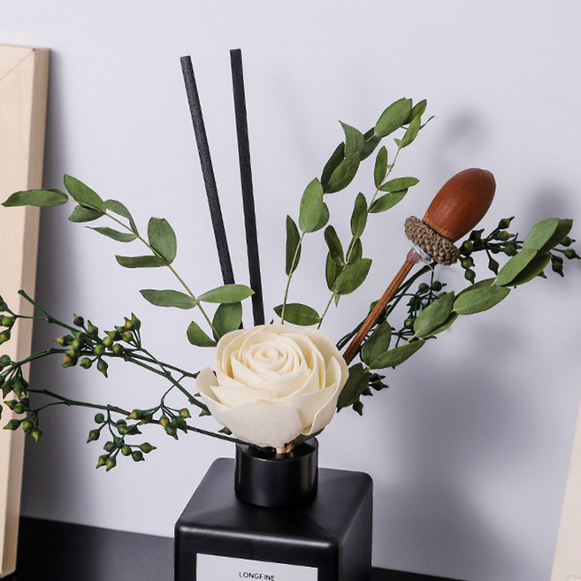 감성 디퓨저 드라이플라워 스틱 디퓨저리드 패키지, 1개입, 1개, 다즐링 솔방울