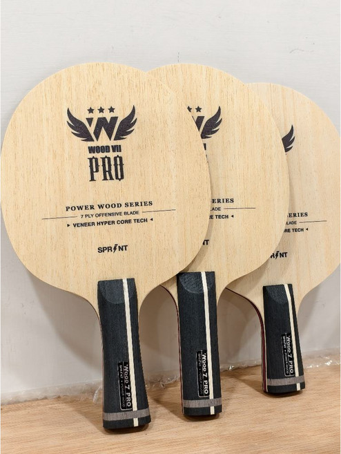 SPRINT W7 PRO 硬純木七夾桌球拍 - 國產純木天花板, 1個, ST,單底板