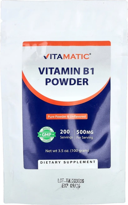 Vitamatic 비타마틱 비타민B1 100g 파우더 건강 영양제, 1개 - 쿠팡