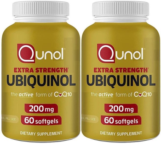 Qunol 활성 코큐텐 유비퀴놀 CoQ10 200mg 60캡슐 2병, 2개, 60정 - 쿠팡