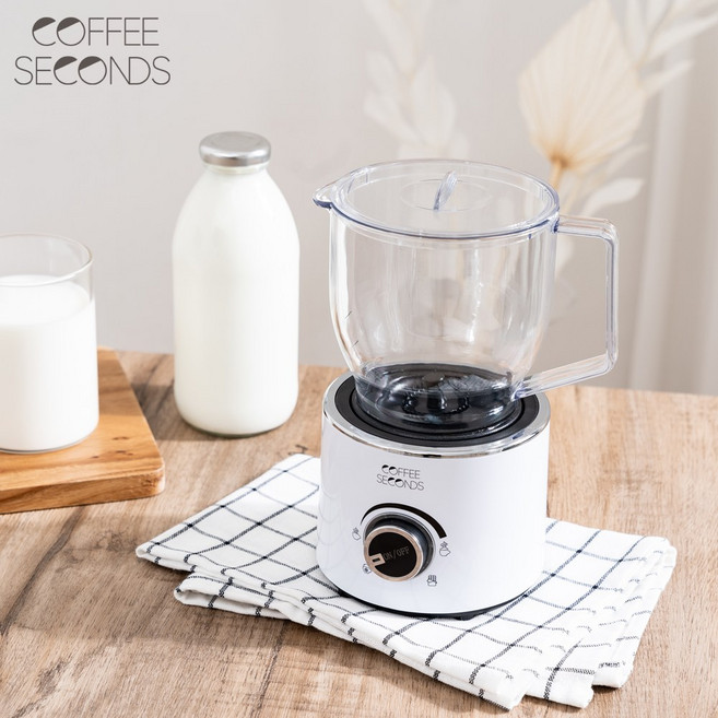 커피세컨즈 자동 라떼 우유거품기 CS-MF01 전동 우유거품기, 커피세컨즈 자동 라떼 우유거품기 CS-MF01+거품스푼