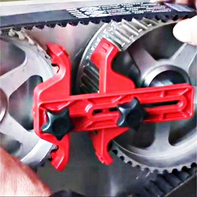 캠축 고정 도구 자동차 엔진 수리용 범용 양면 베어링 미끄럼 방지 타이밍, 1개, 레드