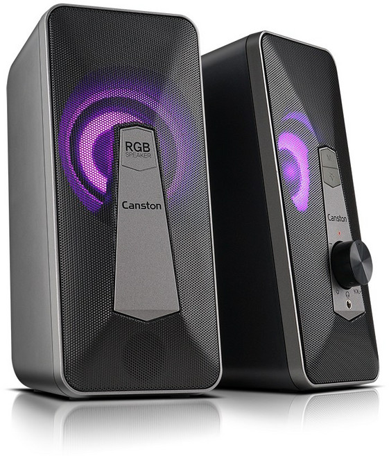 캔스톤 S9BT RGB 유무선 블루투스겸용 스피커, 블랙