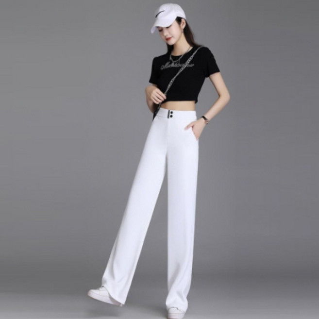 뉴욕멋쟁이 블랙빈 실키핏 밴딩팬츠 슬랙스