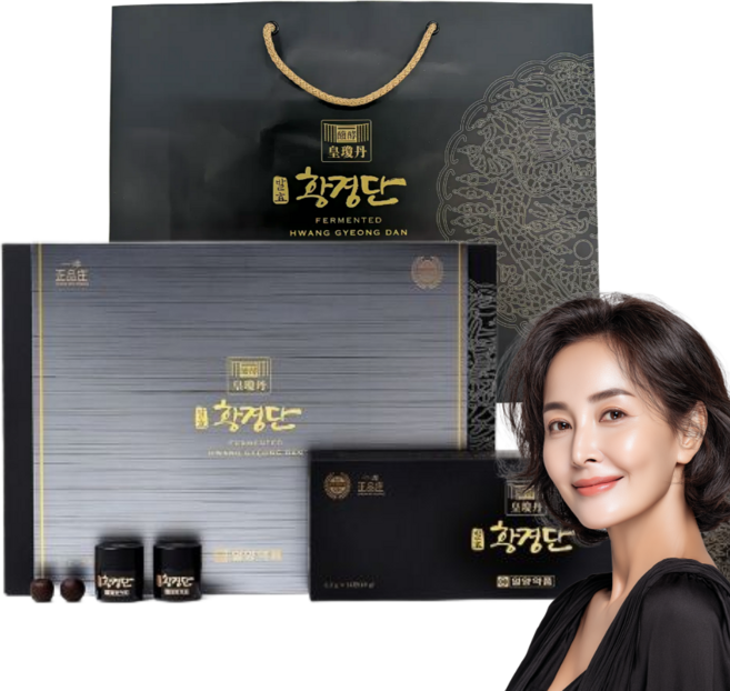 일양약품 발효 침향 프리미엄 환 홍삼 녹용 고급 선물 세트 쇼핑백 포함, 1세트, 98g