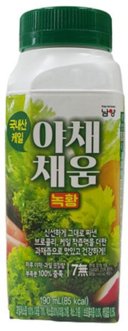 야채채움(녹황) 190ML남양유업(주), 1개, 190ml