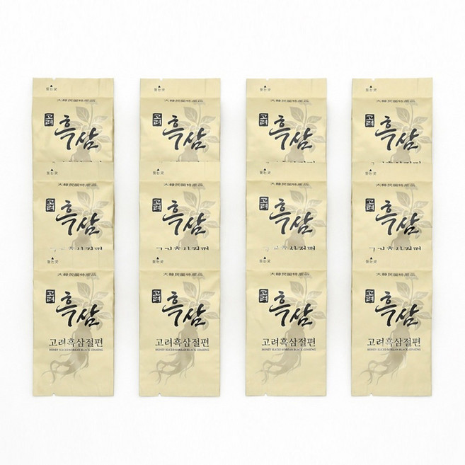 (3318) 일상 실속형 고려흑삼절편 발효 6년근 홍삼농축액 함유, 12개, 1회분