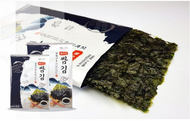 무조미 살짝 구운전장김, 1개, 8g