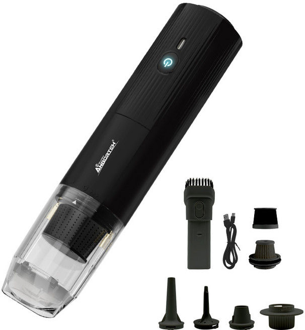 AIBORTEK 無線手持吸塵器 超強吸力 雙色可選 R3D197, 黑色, 吸塵器